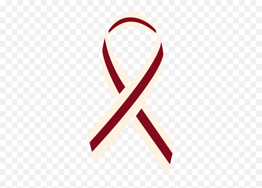 Cancer Ribbon Colors - Red And White Cancer Ribbon Png,Cancer Ribbon Png