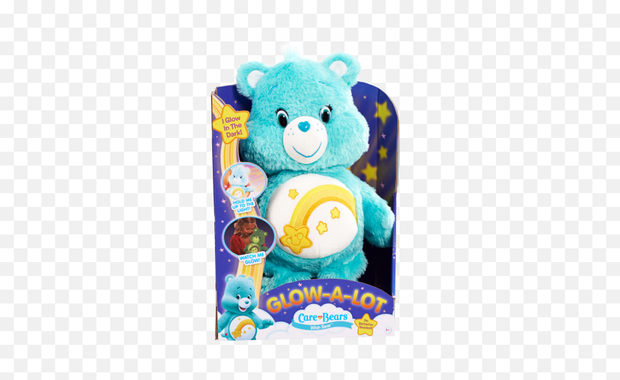Download Hd Care Bears Glow A Lot Plush - Care Bear Glowa Glow In The Dark Care Bear Png,Care Bears Png