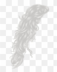 Silver Hair Png Clipart Library Download - Long White Design