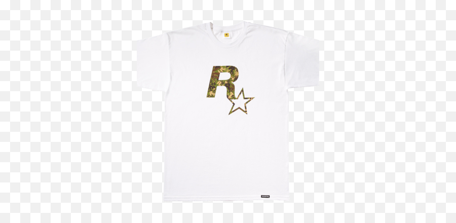 White Rockstar Camo Tee Gta Wiki Fandom - Short Sleeve Png,White Tshirt Png