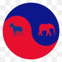 Era Of Democrats 1800 - 1860 Donkey And Elephant Combined Png,Democrat Symbol Png