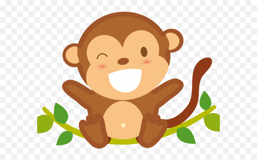 Baby Cartoon Monkey - Transparent Monkey Clipart Png,Monkey Transparent