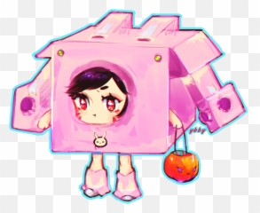 Dva And Cardboard Box Gundam Overwatch Drawn By Ybby - Girly png