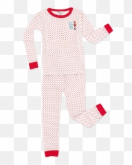 Kidu0027s Red Katie Dot Pajamas U2013 Biscuit Home - Long Sleeve Png,Pajamas Png