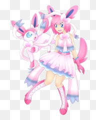 Download Hd Png - Gijinka Sylveon Transparent Png Image Fictional Character,Sylveon Transparent