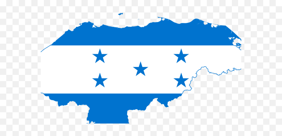Honduras Flag Map Png