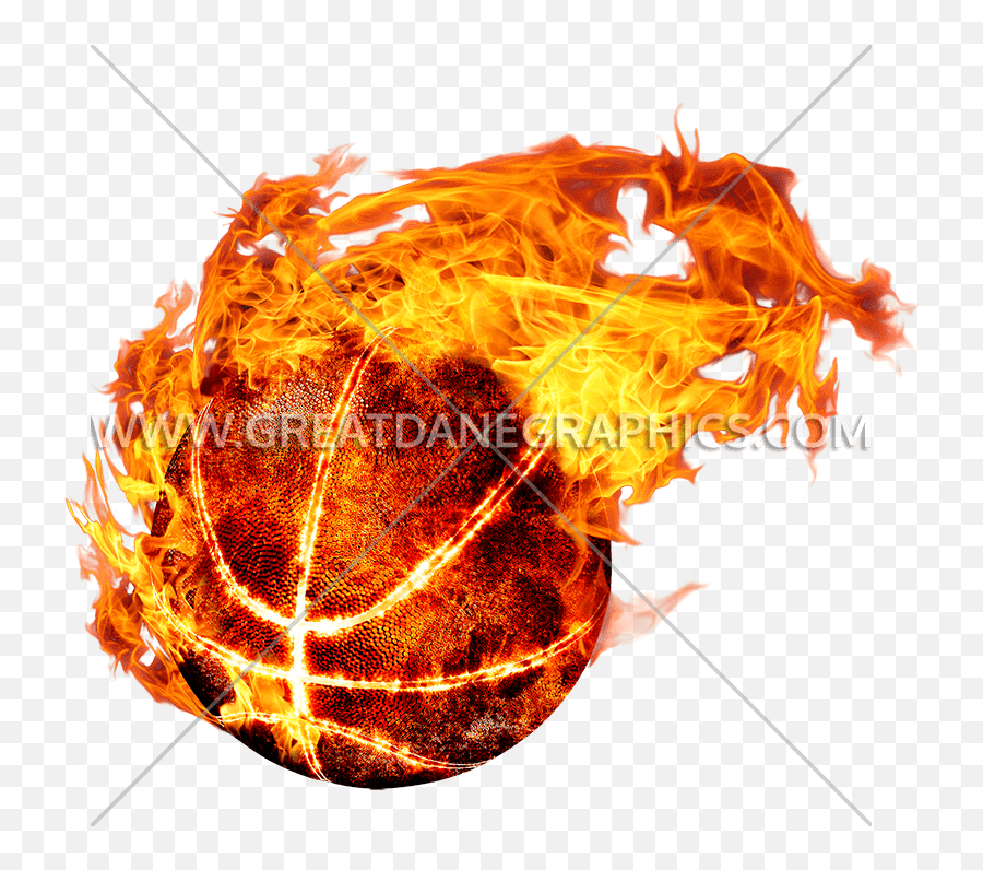 Flames Clipart Fireball - Basketball Logo Fire Ball Png,Flaming Basketball Png