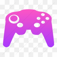 Iconsetc Simple Ios Pink Gradient Classica Video Game - Game Controller png