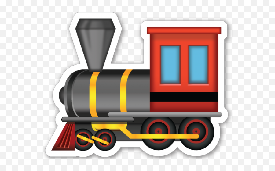 Locomotive Clipart Train Head - Train Emoji Png Transparent Emojis Train,Train Transparent