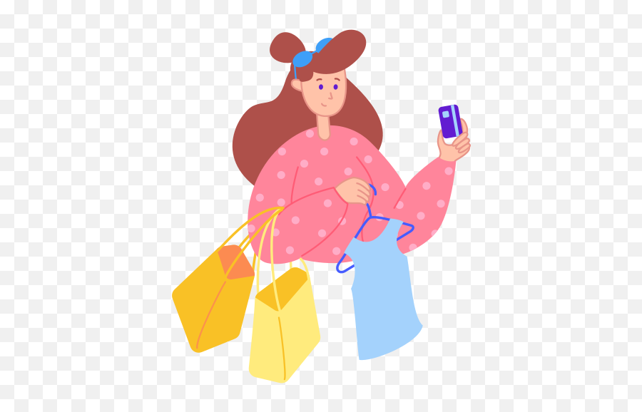 Shopping Woman Free Icon Of Streamlineicons Flat - Smartphone Png,Woman Icon Free