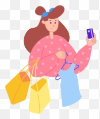 Shopping Woman Free Icon Of Streamlineicons Flat - Smartphone png