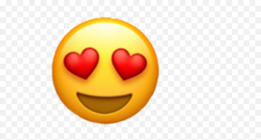 Download Heart Eyes Emoji Png - Emoji Ojos Corazon Png,Iphone Heart Emoji Png