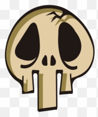 Free Skull 1193465 Png With Transparent Background - Simple Cute Cartoon Vector