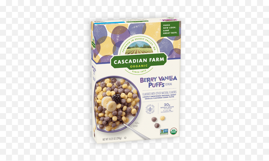 Cereal Granola U2022 Cascadian Farm Organic - Cascadian Farm Berry Vanilla Puffs Png,Foto Vanila Seven Icon