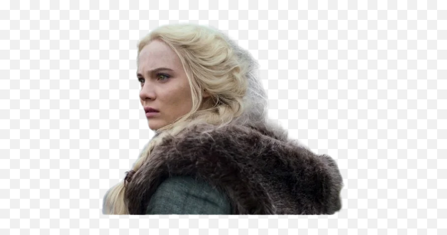 Freya Allan Telegram Stickers - Fur Collar Png,Daenerys Icon