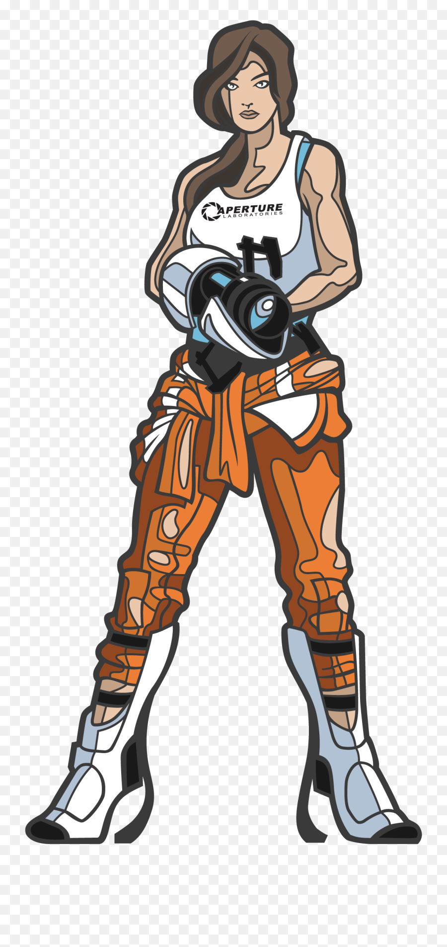 Portal Chell Figpin - Portal 2 Chell Drawing Png,Doctor Strange Portal Png