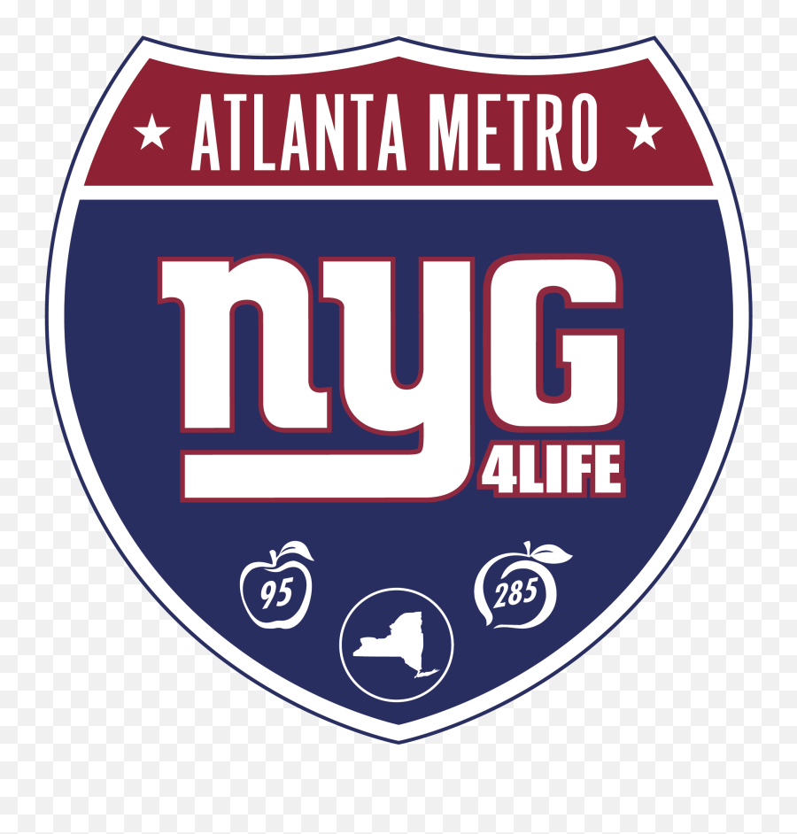 Nyg4lifeatl U2013 Ny Giants Fans In Atlanta - Label Png,Ny Giants Logo Png