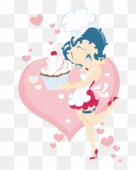 Library Of Betty Boop Cupcake Image - Betty Boop Cupcake Png,Betty Boop Png
