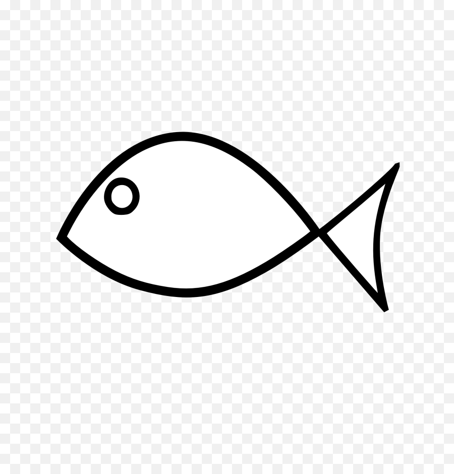 Transparent Stock Outline Png Files - Simple Fish Clipart Black And White,Fish Outline Png