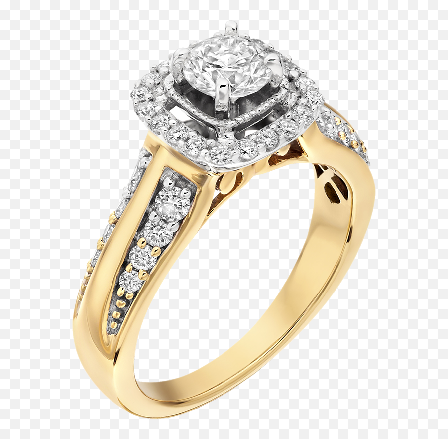 Diamond Ring Png - Gold Ring With Diamond Png,Diamond Ring Png