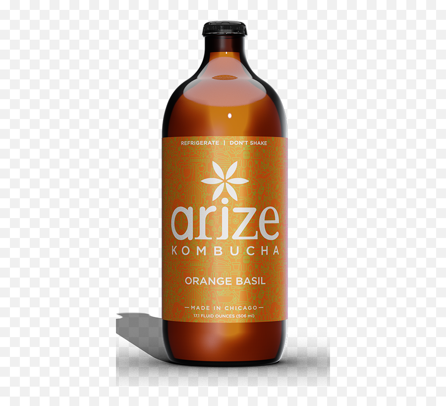 Products U2014 Arize Kombucha - Glass Bottle Png,Basil Png