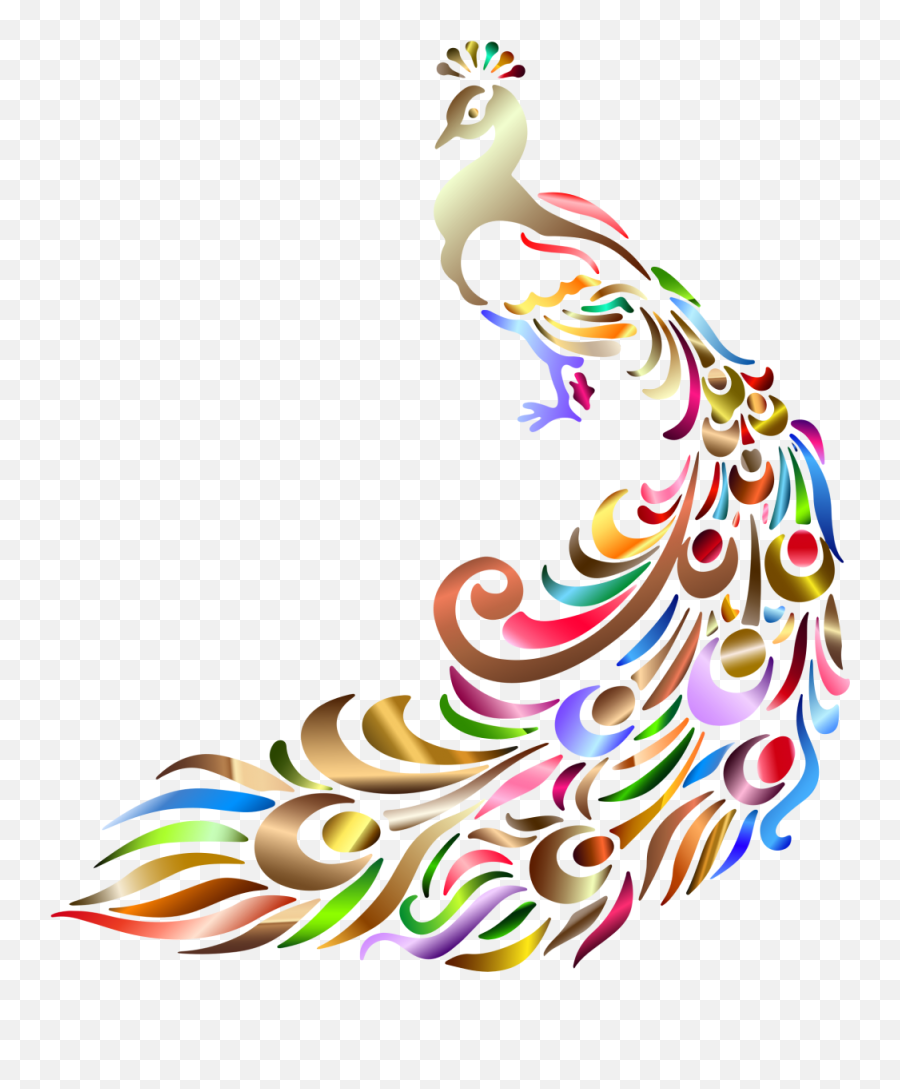 Download Peacock Png Transparent Images - Black And White Peacock Drawing,Peacock Png