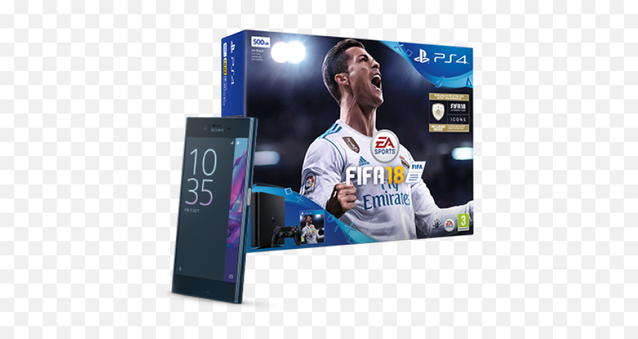Sony Xa1 Playstation 4 With Fifa 18 Now From 19 Pm - Ps4 Slim Fifa 18 Bundle Png,Fifa 18 Png