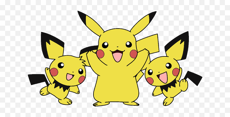 Pokemon Clip Art 2 Cartoon - Pichu And Pikachu Coloring Pages Png,Jigglypuff Png