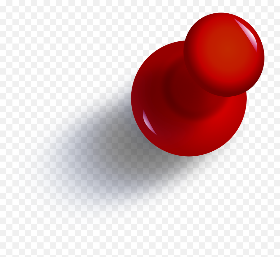 Red Pin Png Free Image - Push Pin Png,Pin Png