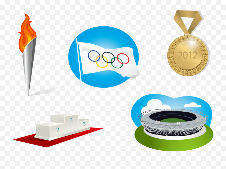 Download Summer Winter Landmarks Vector 2020 2018 Olympics - Olympic Elements Png,Olympics Png