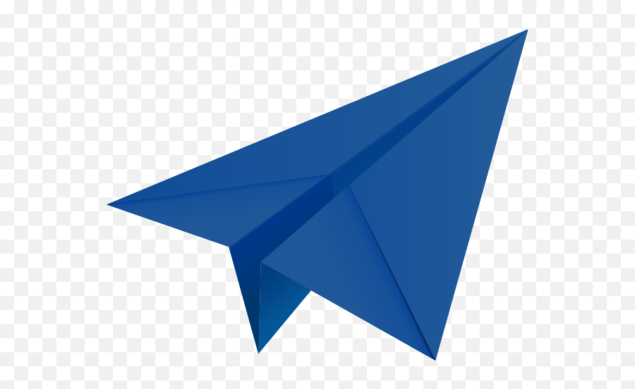 Paper Airplane Vector Png 6 Image - Blue Paper Plane Vector,Paper Airplane Png