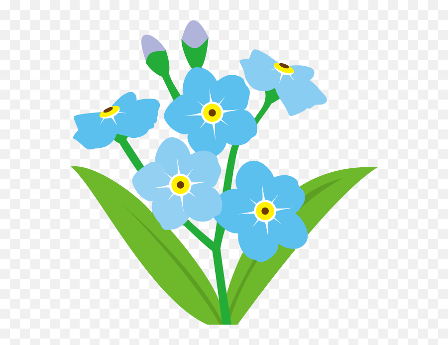 Forget Me Not Flower Clipart Png - Forget Me Not Icon,Forget Me Not Png