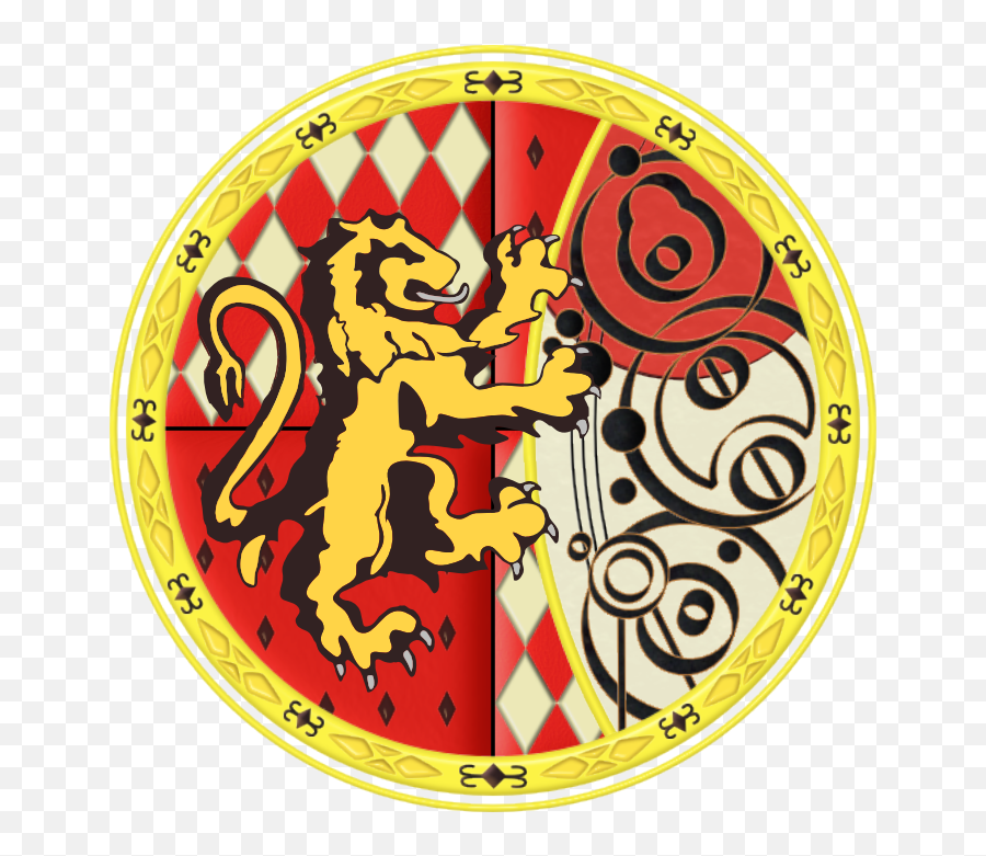 Clockwork Gallifreyan Hogwarts Crests - Circle Png,Gryffindor Logo Png