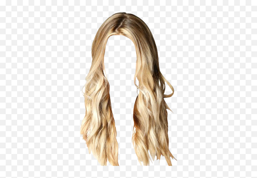 Long Blonde Hair Transparent Png - Long Blonde Hair Png,Wig Transparent Background