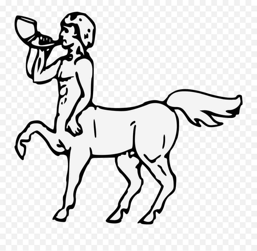 Centaur - Traceable Heraldic Art Mane Png,Centaur Png