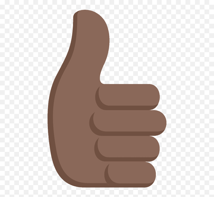 Thumbs Up Emoji Clipart - Brown Thumbs Up Icon Png,Emoji Thumbs Up Png