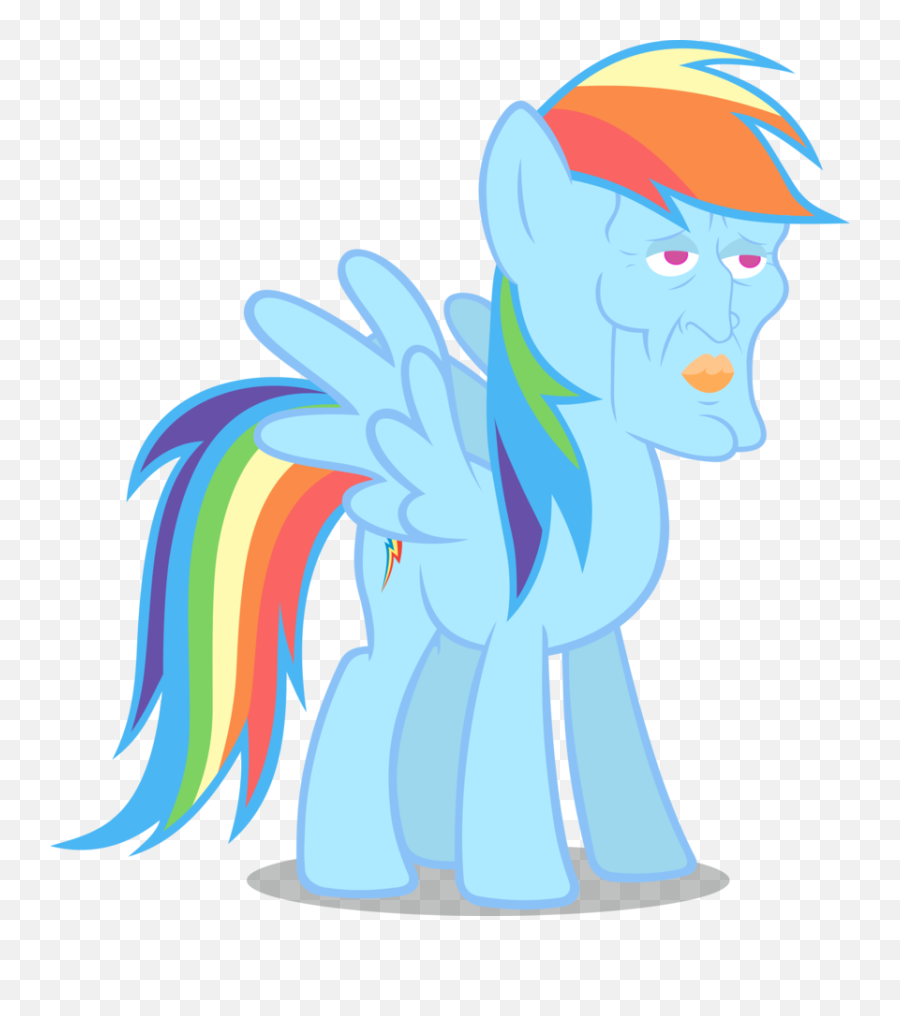 Handsome Squidward Fan Page - Blog My Little Pony Rainbow Dash Desenho Png,Squidward Transparent