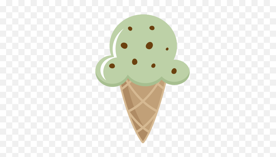 Mint Ice Cream Cone Svg Cutting Files For Scrapbooking Free - Cone Png,Ice Cream Clipart Png