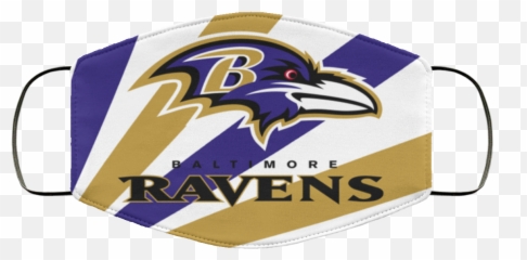 Fan Baltimore Ravens Face Mask Filter - Logo Text png