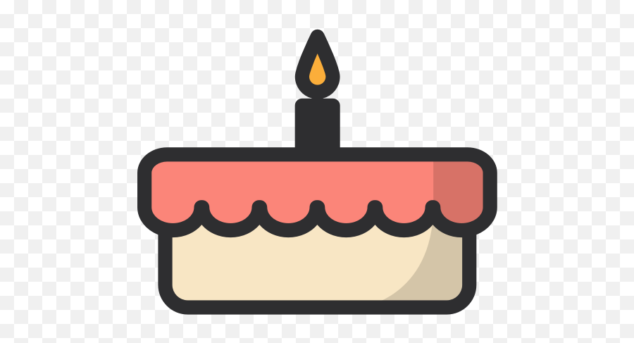 Birthday - Cake Pink Icon Png,Birthday Icon Png