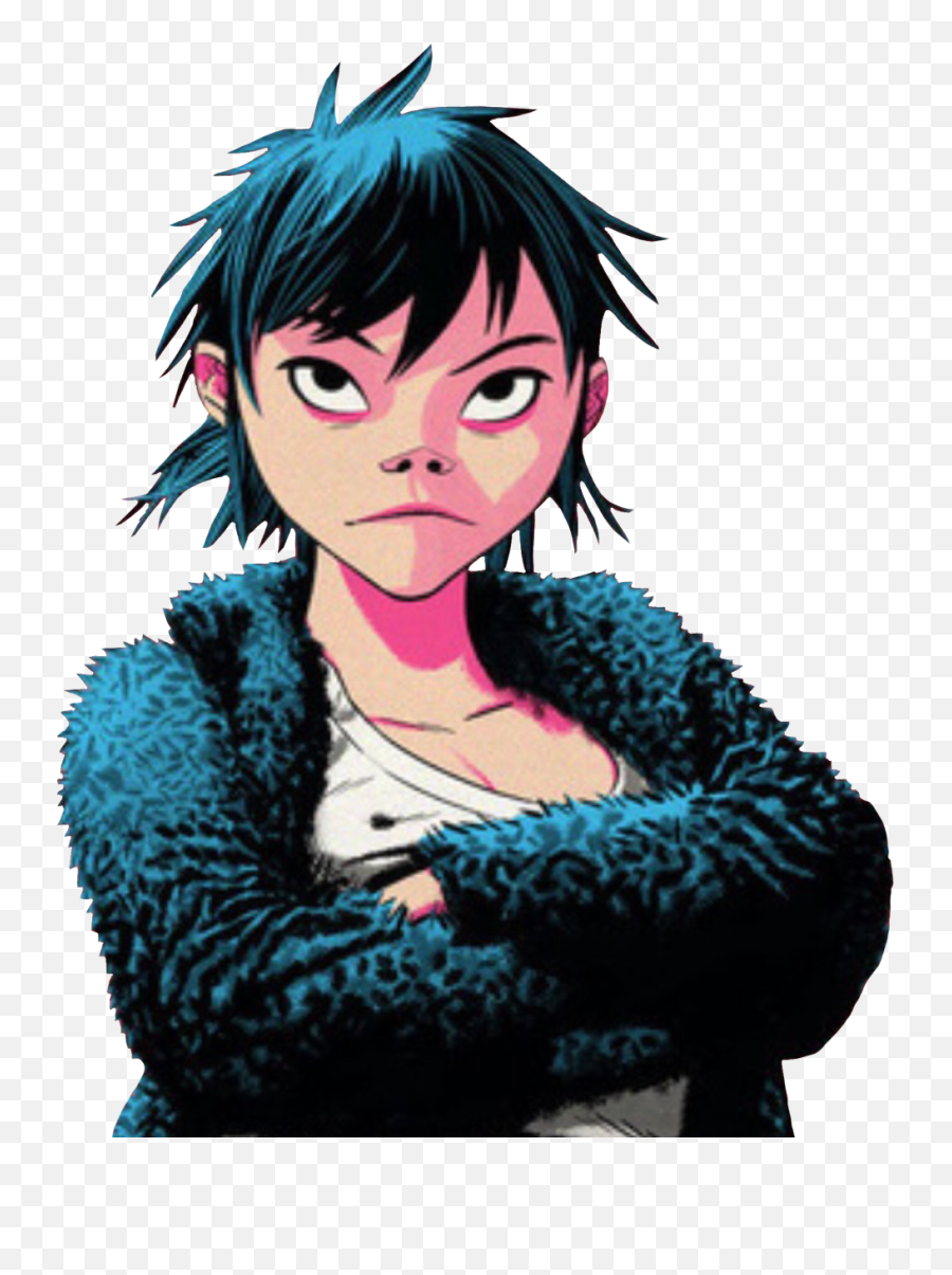 Gorillaz Noodle Noodlegorillaz Sticker - Fondos De Pantalla Gorillaz Noodle Png,Gorillaz Transparent