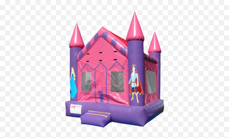 Pink Princess Castle Moonwalk Bounce House - Playground Png,Princess Castle Png