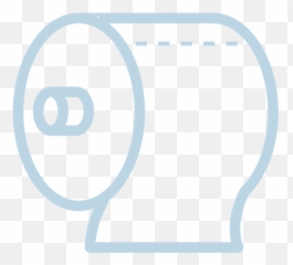 Toilet Tissue Line Icon - Transparent PNG u0026 SVG vector file Dot