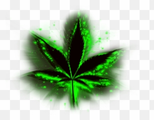 New Neon Weed Leaf Portable Battery Charger - Marijuana Transparent png