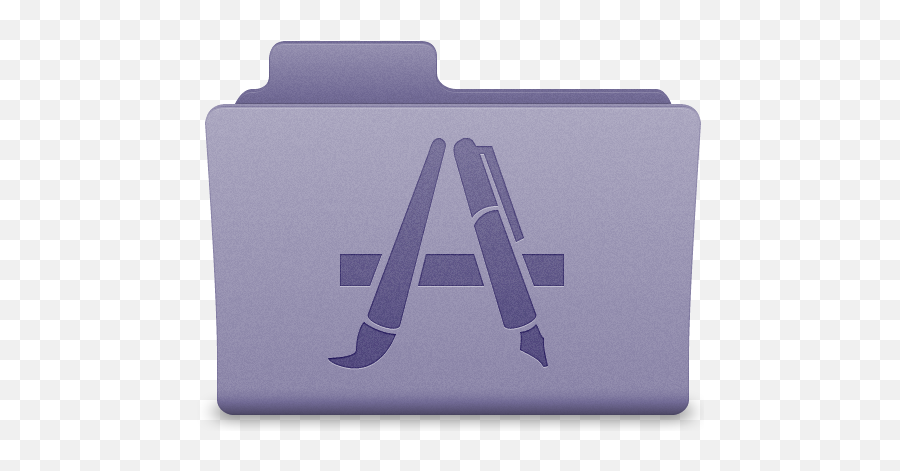 Purple Applications Folder Icon - Mat Png,Rainbow Folder Icon