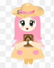 Wallpaper Kartun Lucu Dan Imutcartoonanimated Cartoon - Kartun Muslimah Memegang Al Quran Png,Gambar Icon Lucu