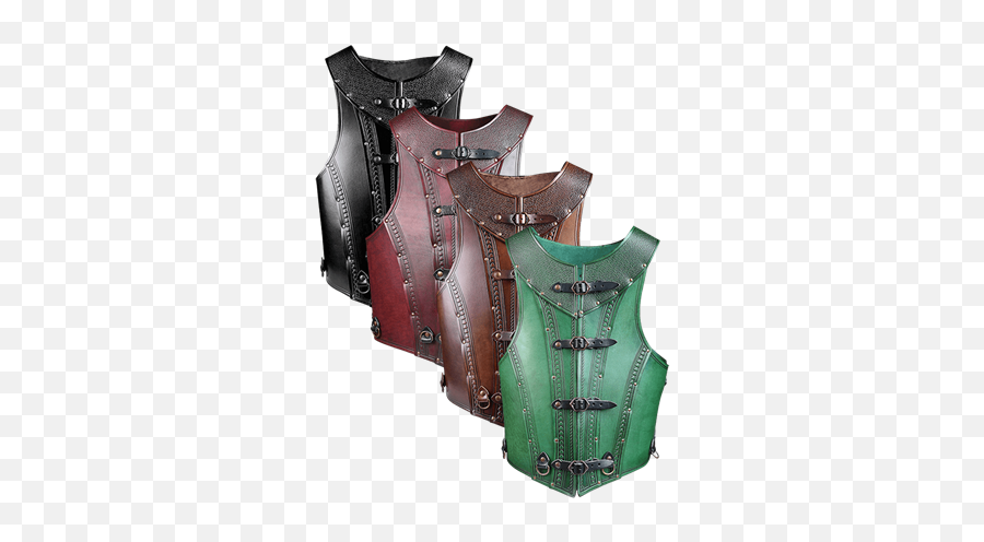 Leather Body Armour Cuirass And - Leather Chest Armour Pattern Png,Icon Motorcycle Vest Armor