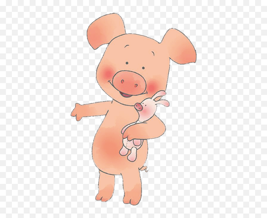 Wibbly Pig Holding Piglet Transparent - Wiggly Pig Png,Piglet Png