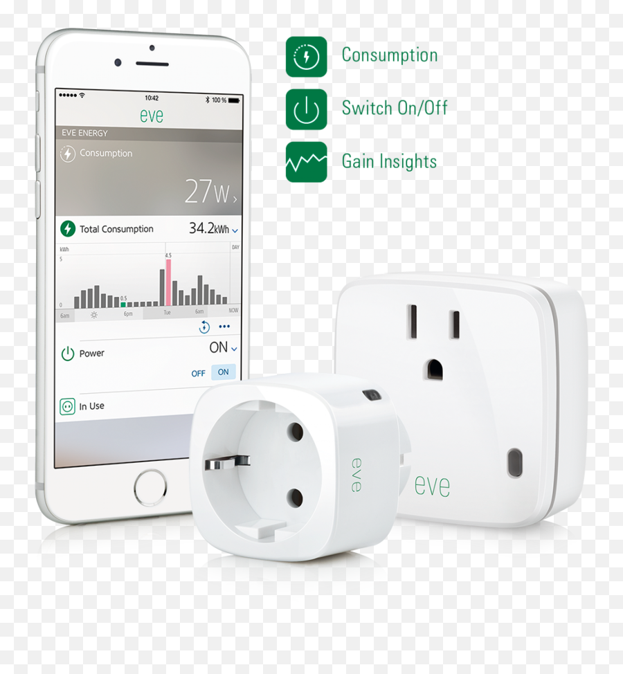 Homekit - Enabled Eve Energy Can Help You Cut Your Power Bill Wall Socket Png,Homekit Icon