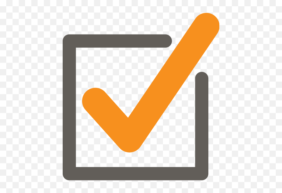Download Hd Tornado Safety Tips - Check Icon Orange Png Icon Check Mark Orange,Icon For Tips